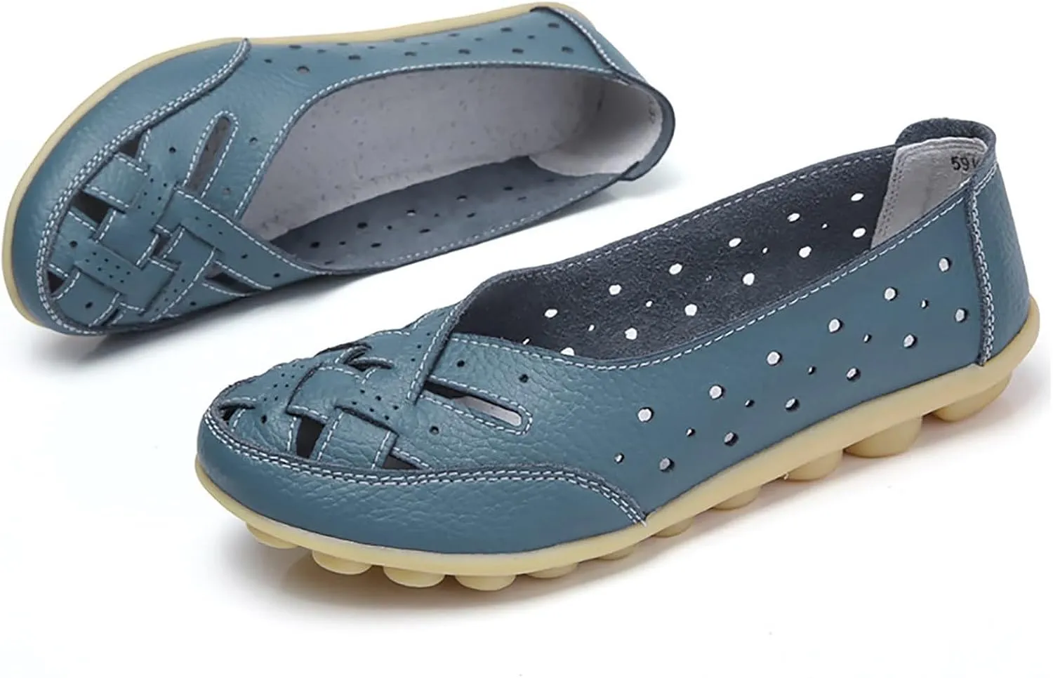 Women's Comfortable Loafers Retro Ladies Moccasins Driving Mocs Comfort Slip-On Fashion Boat Shoes Classic Flats