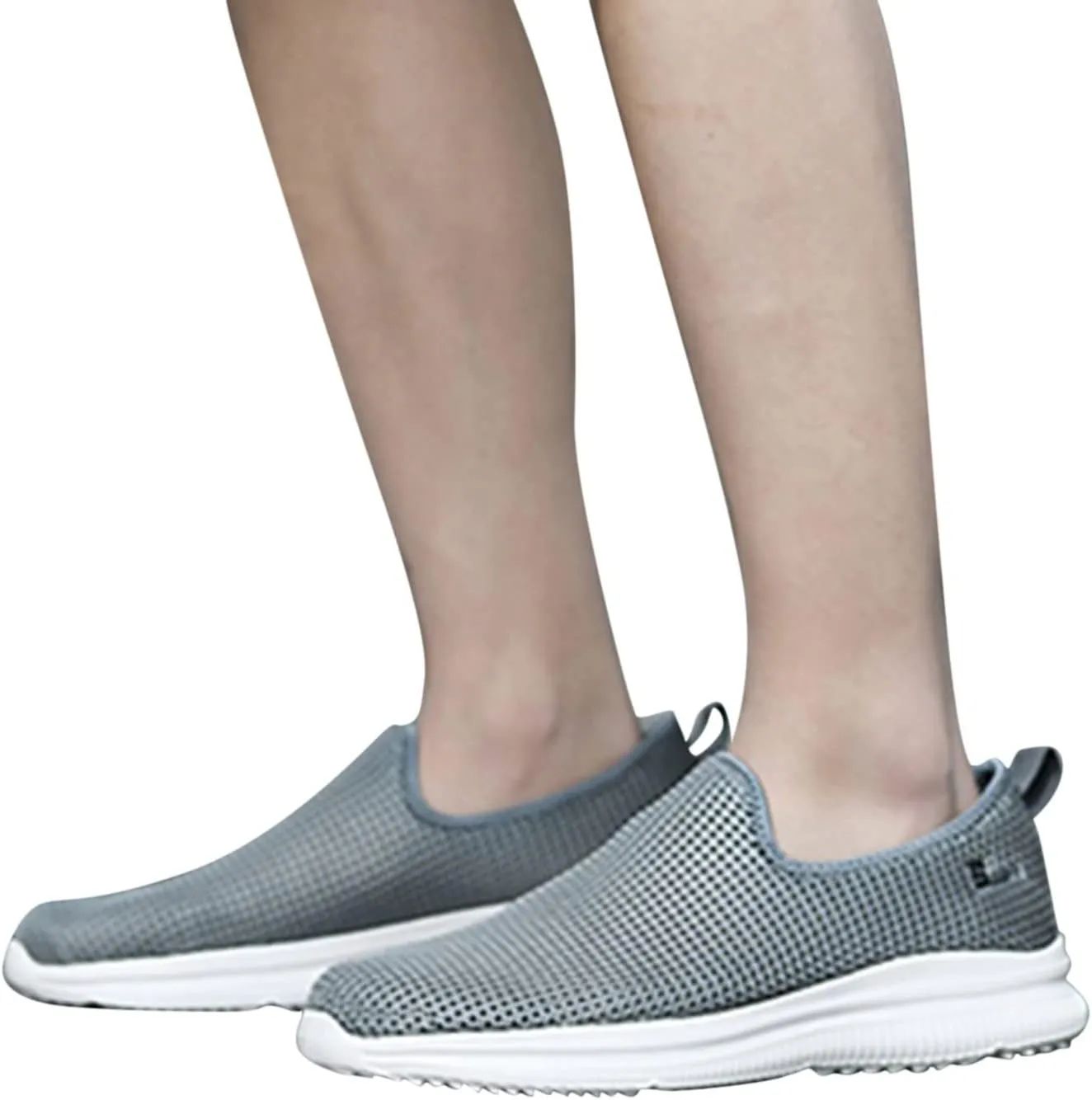 Womens Ladies Walking Running Shoes Slip On Lightweight Mens Casual Shoes Mesh Breathable Casual Shoes Slip On Black Platform Sneaker Slip On Tennis Shoe Loafers Shoe