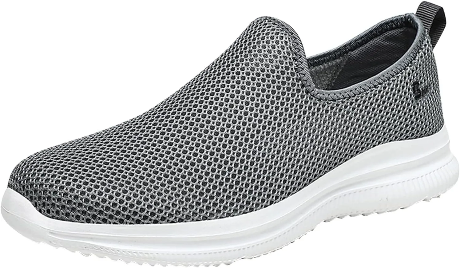 Womens Ladies Walking Running Shoes Slip On Lightweight Mens Casual Shoes Mesh Breathable Casual Shoes Slip On Black Platform Sneaker Slip On Tennis Shoe Loafers Shoe