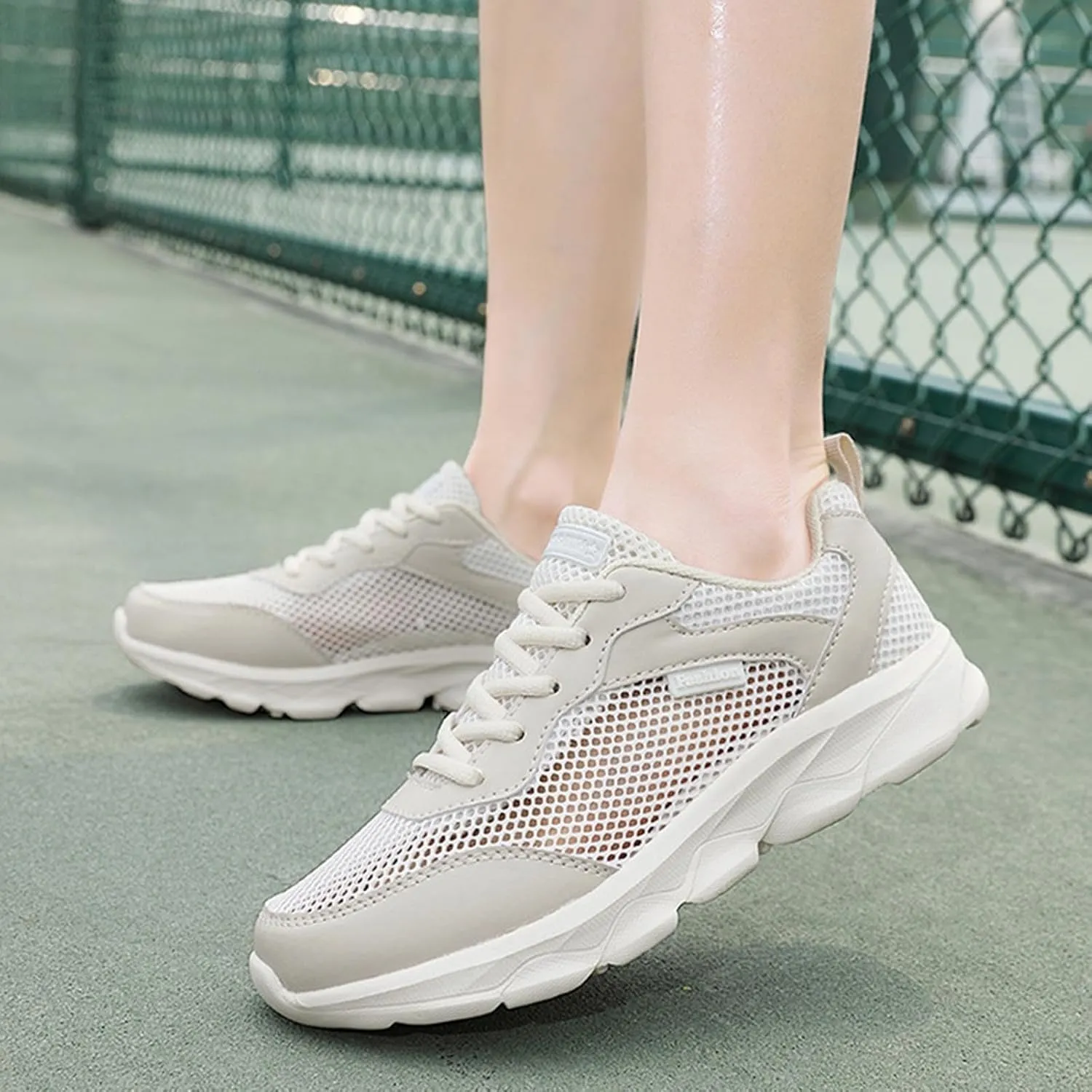 Women's Lightweight Walking Tennis Shoes Lightweight Woven Orthopedic Walking Shoes Minimalist Zero Drop Shoe