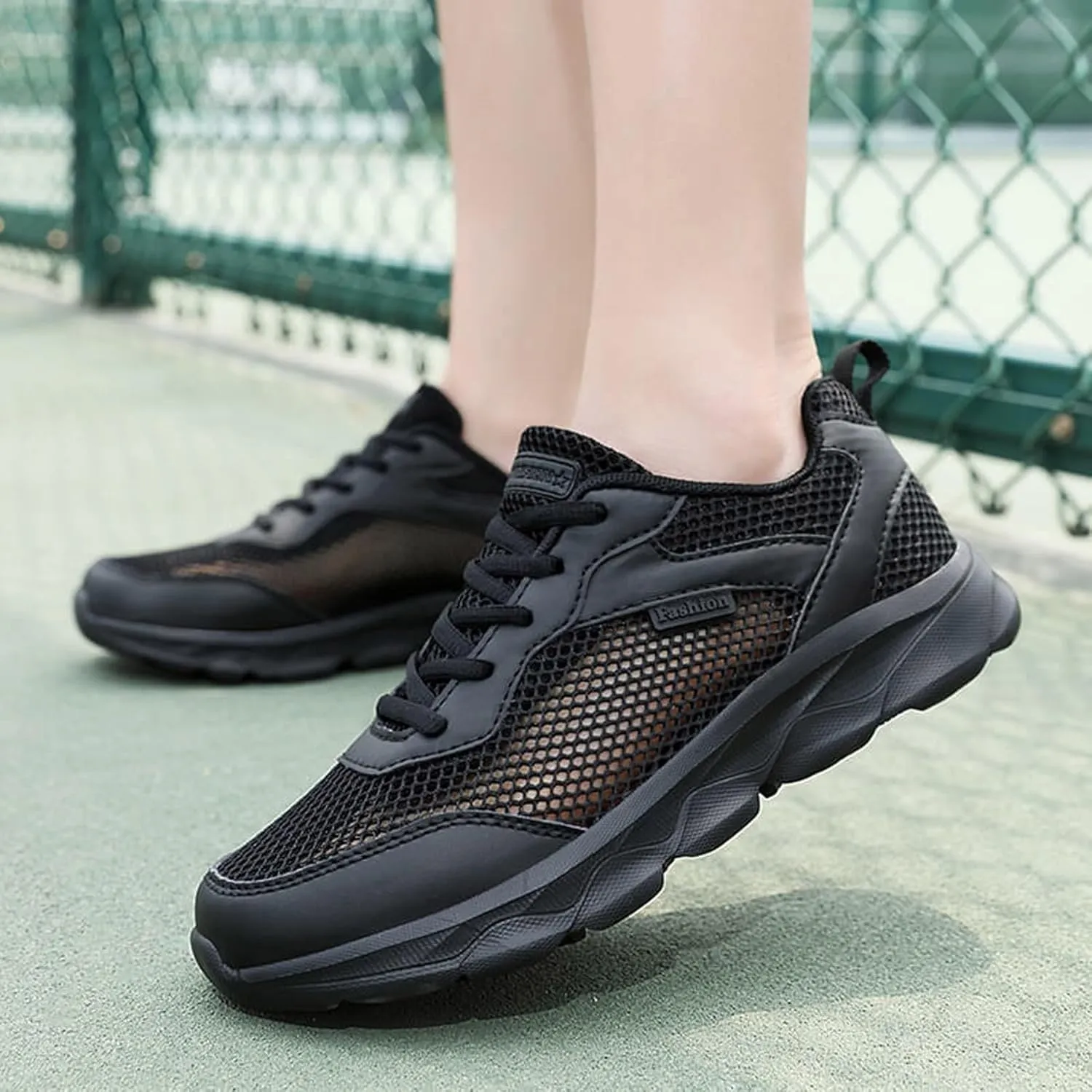 Women's Lightweight Walking Tennis Shoes Lightweight Woven Orthopedic Walking Shoes Minimalist Zero Drop Shoe