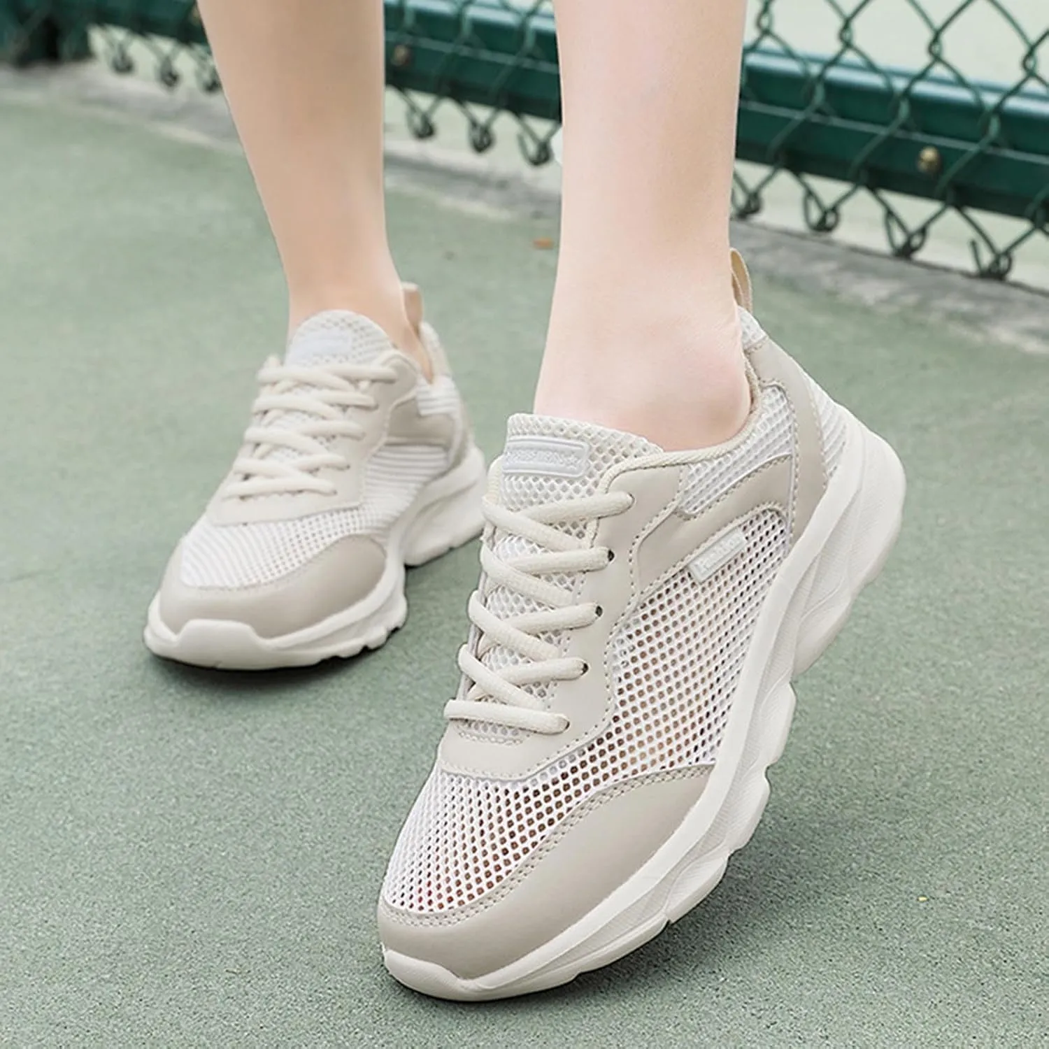 Women's Lightweight Walking Tennis Shoes Lightweight Woven Orthopedic Walking Shoes Minimalist Zero Drop Shoe