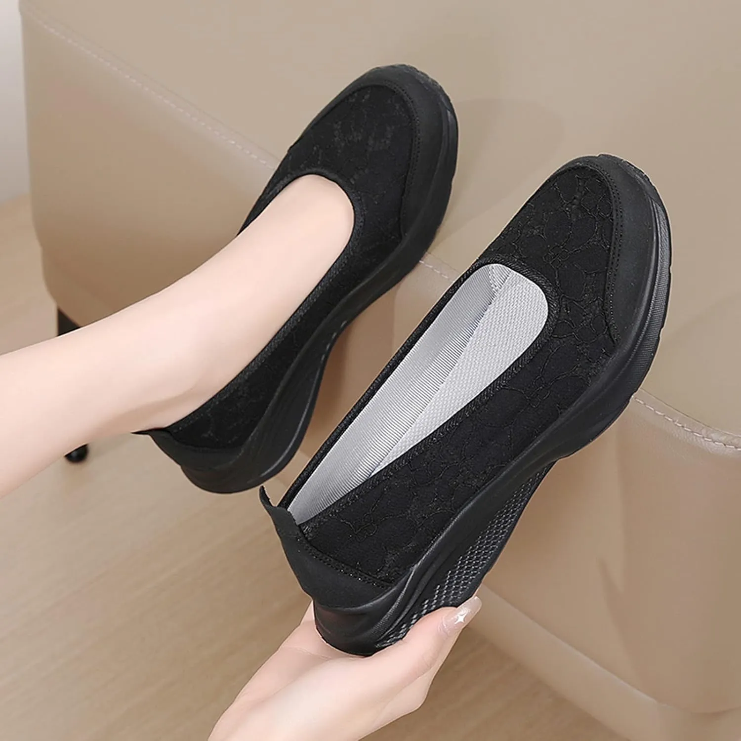 Women's Orthopedic Shoes with Adjustable Strap Non Slip Comfortable Fashion Tennis Shoes Versatile Dress Shoe