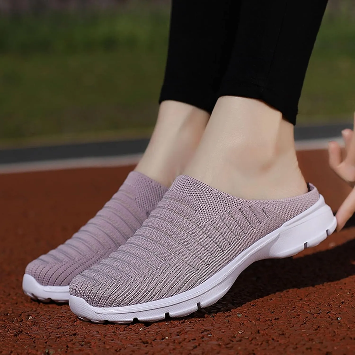Women's Slip-On Orthopedic Arch Support Backless Mens Running Shoes Wide Men Casual Shoes Brown Sneakers Slip On Tennis Shoe Loafers Casual Slip On