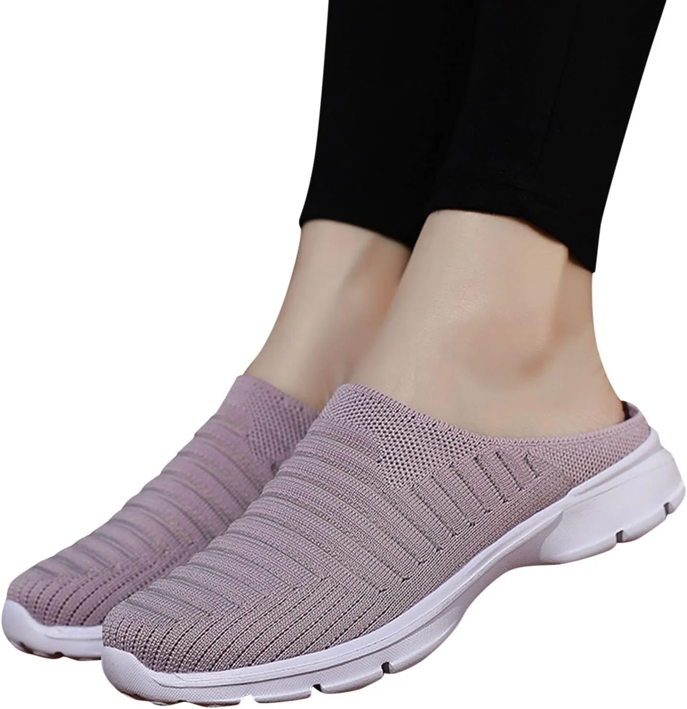 Women's Slip-On Orthopedic Arch Support Backless Mens Running Shoes Wide Men Casual Shoes Brown Sneakers Slip On Tennis Shoe Loafers Casual Slip On