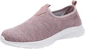 Womens Slip on Walking Shoes Comfort Lightweight Walking Shoes Women Walking Casual Shoes Trendy High Top Sneakers Slip On Tennis Shoe Loafers Casual Slip On