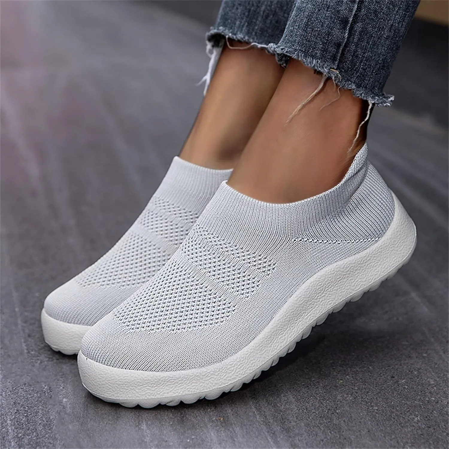 Women's Sneakers Size 8 Slip On Fashion Sneakers for Women 2023 Platform Slip On Walking Tennis Shoes for Women with Arch Support Women's Sneakers Wide Fit Zapatos Deportivos De Mujer para El Gym