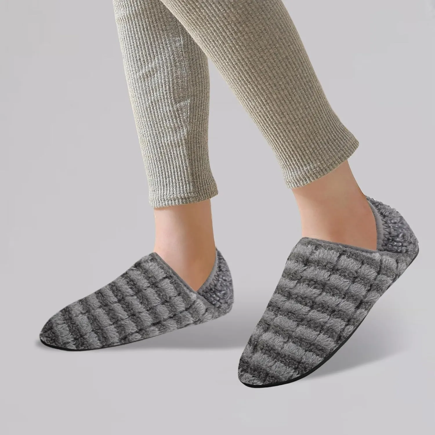 Women's Sparkly Flat Shoes Indoor Cotton Bag Heels Socks Shoes Soft Soled Home Warm Furry Yoga Dancing Slip