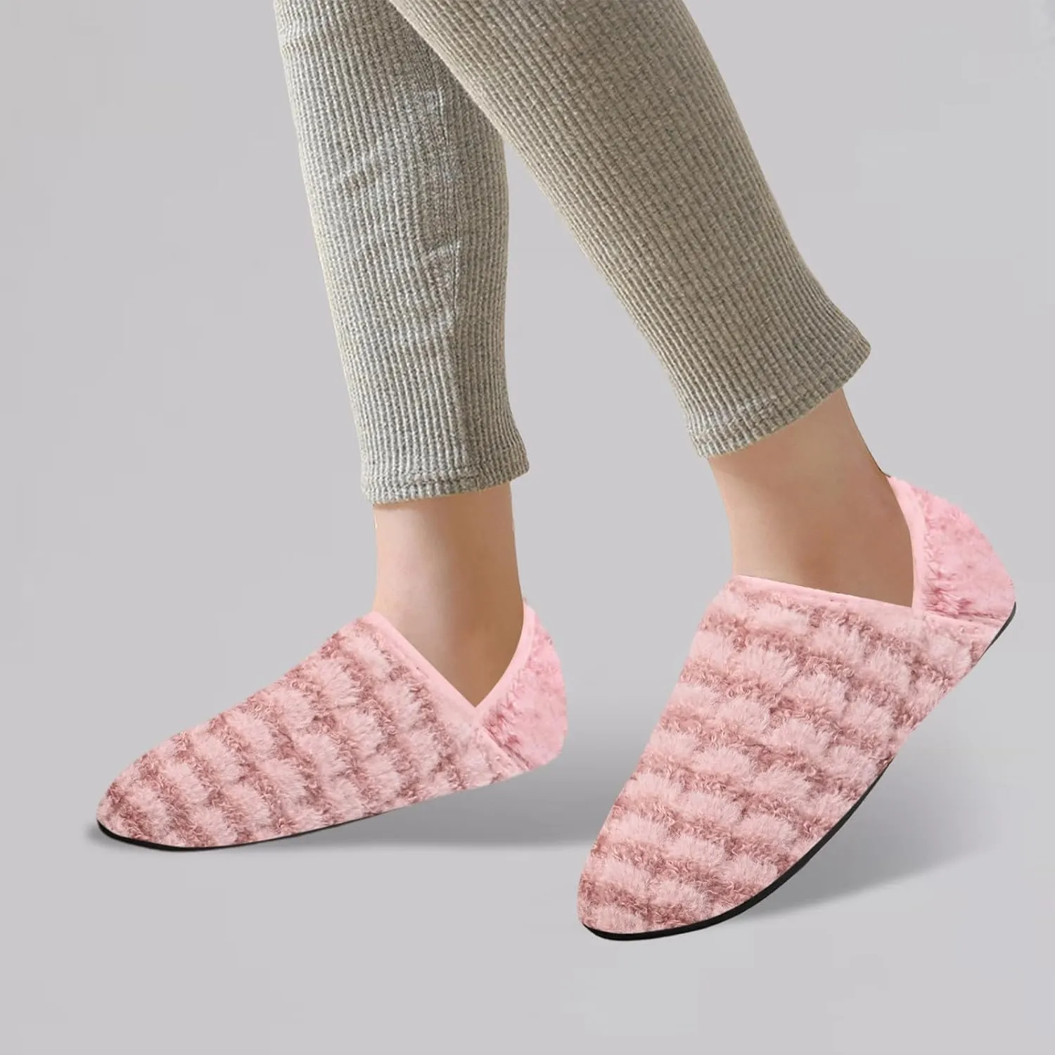 Women's Sparkly Flat Shoes Indoor Cotton Bag Heels Socks Shoes Soft Soled Home Warm Furry Yoga Dancing Slip