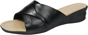 Women's Summer Fashion Leather Open Toe Cool Slippers Casual Comfortable Outdoor Beach Adult Character Slippers Women