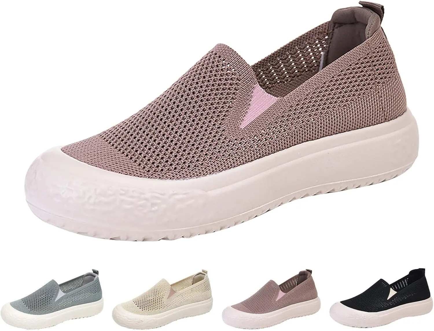 Womens Tennis Shoes Jogging Casual Slip On Shoes Fashion Sneakers 2025 Running Sneakers Comfortable Memory Foam Slip On Tennis Shoe Loafers Casual Slip On