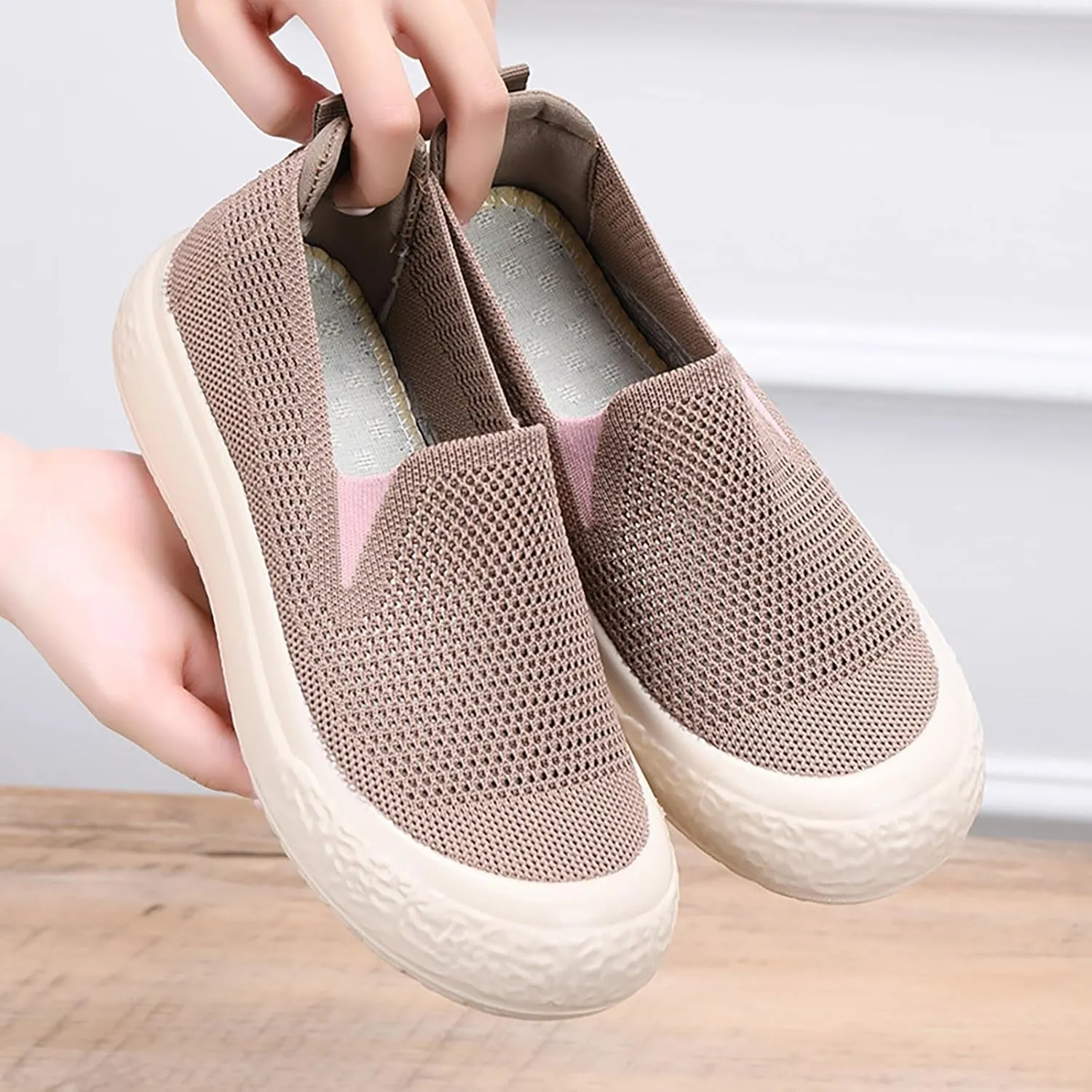Womens Tennis Shoes Jogging Casual Slip On Shoes Fashion Sneakers 2025 Running Sneakers Comfortable Memory Foam Slip On Tennis Shoe Loafers Casual Slip On