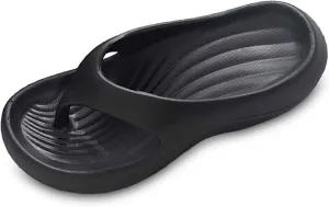 Women's Thong Sandals Summer Comfortable Flat Slippers for Beach Outdoor Casual Wear Thick Sole Pure Color Flip