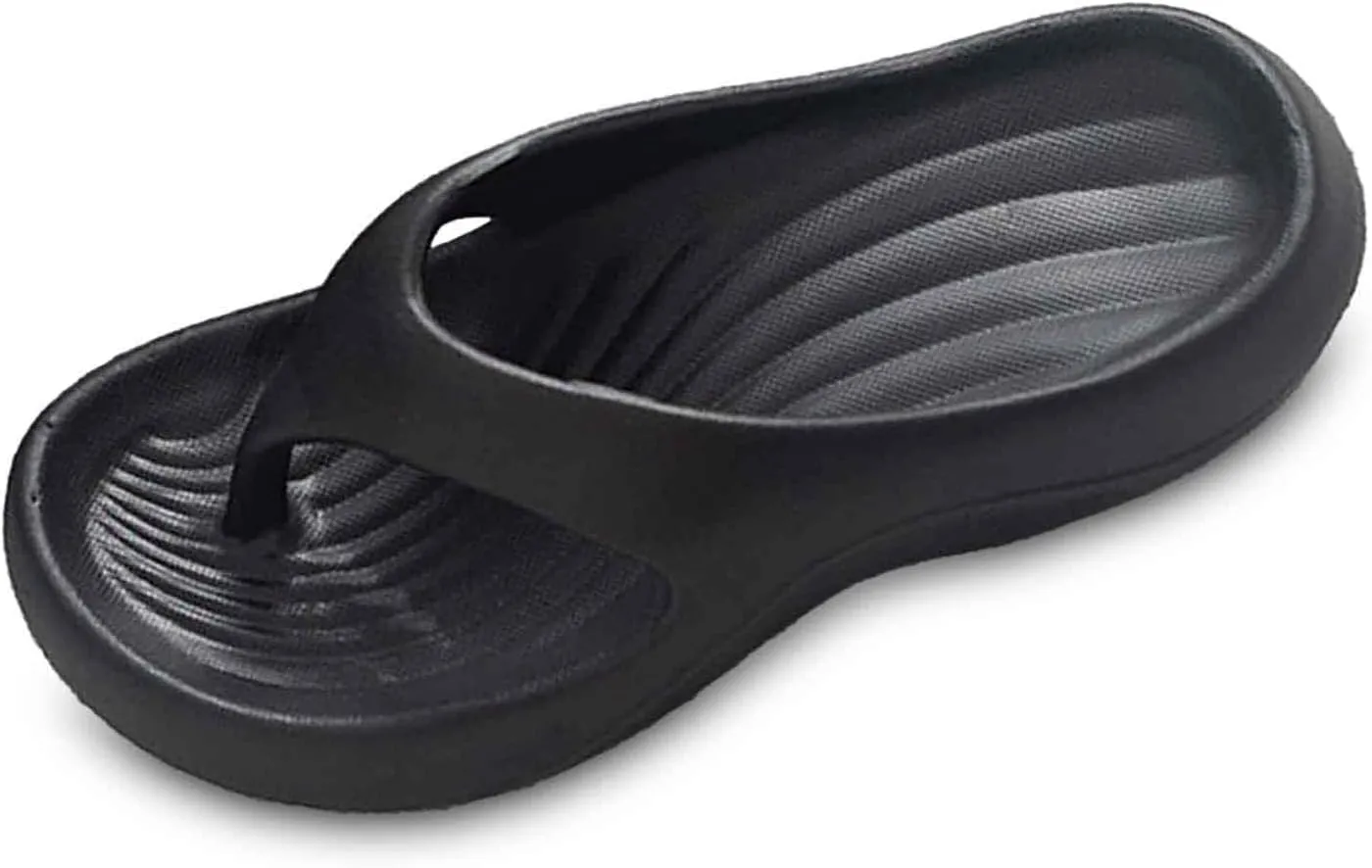 Women's Thong Sandals Summer Comfortable Flat Slippers for Beach Outdoor Casual Wear Thick Sole Pure Color Flip