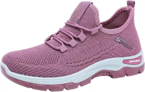 Women's Walking Shoes Arch Support Non Slip Work Shoes Lightweight Casual Breathable Tennis Shoe Work Shopping Travel Sport Athletic Sneakers Gym Tennis Slip On Comfortable Lightweight Shoe
