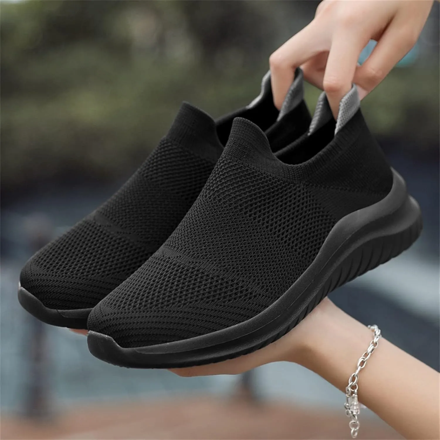 Womens Walking Shoes Wide Diabetic Shoes Slip On Shoes Women Mesh Ladies Casual Shoes Slip On Sneakers Platform Tennis Shoe Loafers Casual Slip On
