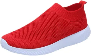 Womens Walking Shoes Wide Diabetic Shoes Slip On Shoes Women Mesh Ladies Casual Shoes Slip On Sneakers Platform Tennis Shoe Loafers Casual Slip On