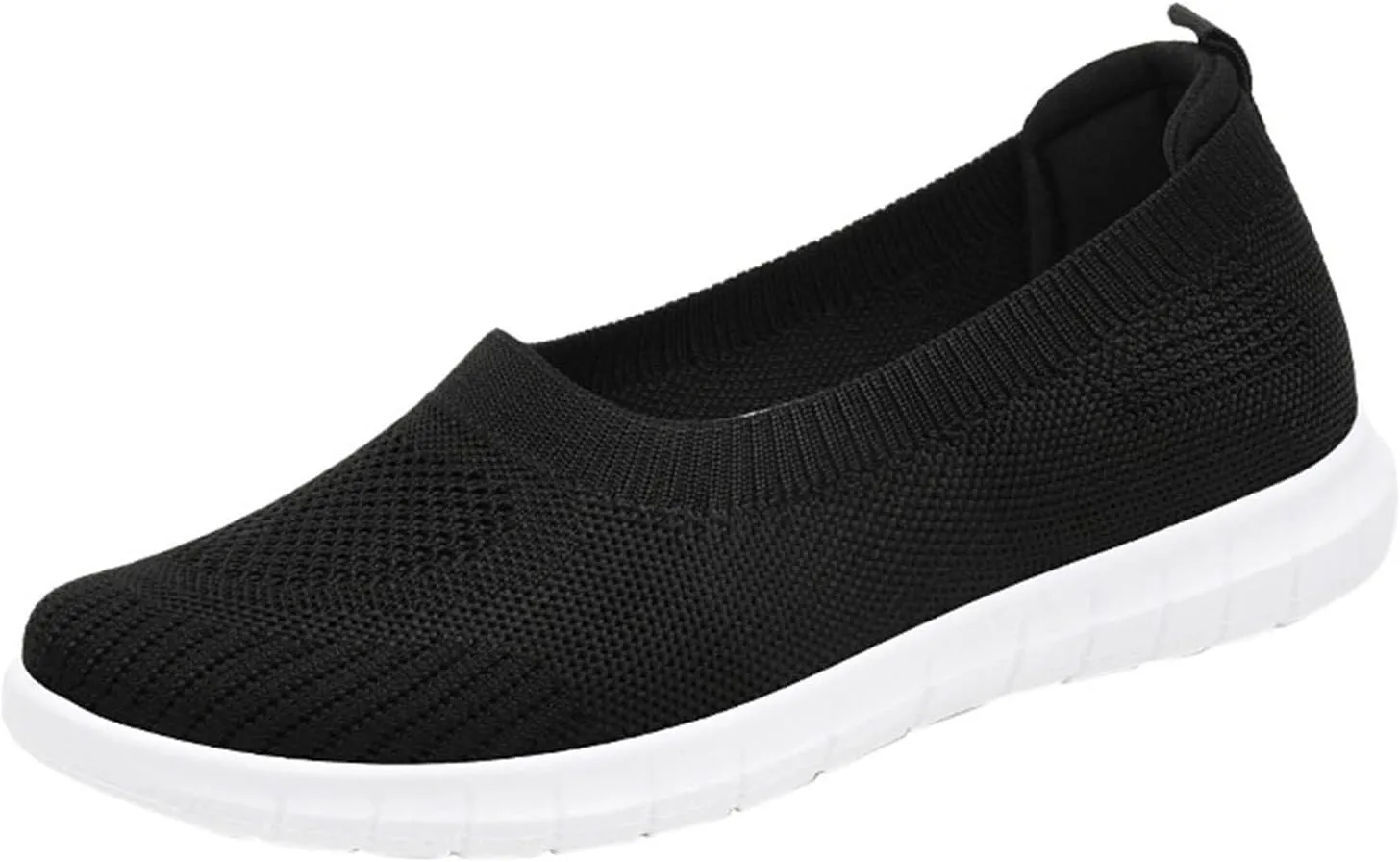 Womens Walking Sneakers Women Lace Up Shoes Flats Casual Shoes Lightweight Work Shoes Breathable Slip Work Trainers