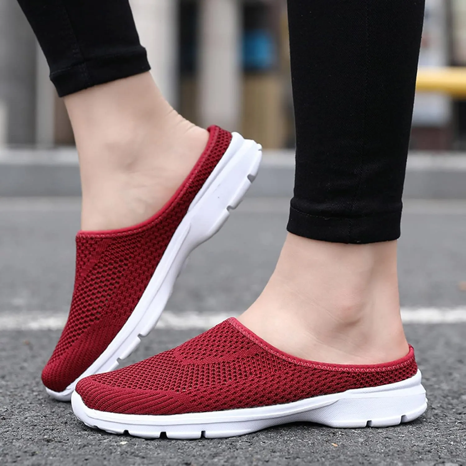 Womens Walking Tennis Shoes,Women's Air Cushion Slip-On Walking Sneakers Shoes-Orthopedic Diabetic Walking Shoes