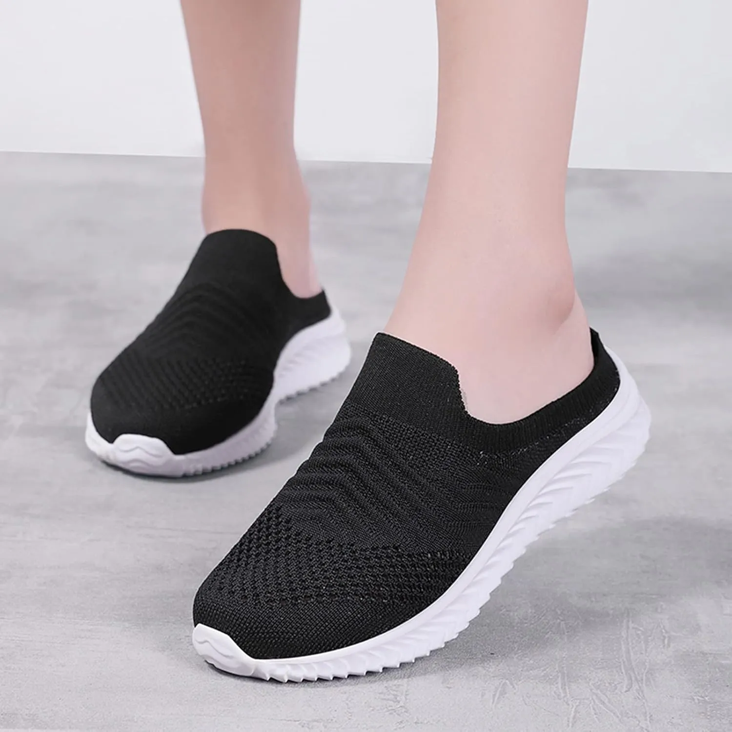Womens Walking Tennis Shoes,Women's Air Cushion Slip-On Walking Sneakers Shoes-Orthopedic Diabetic Walking Shoes