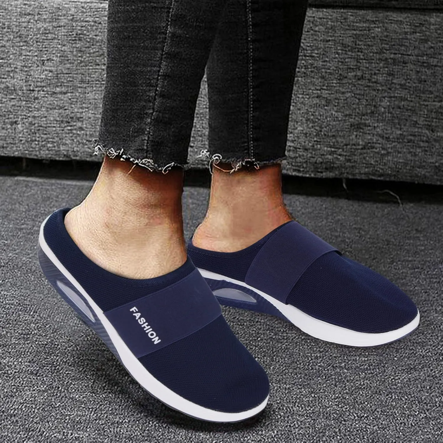 Womens Walking Tennis Shoes,Women's Air Cushion Slip-On Walking Sneakers Shoes-Orthopedic Diabetic Walking Shoes
