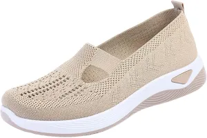 Women's Woven Orthopedic Breathable Soft Shoes Mens Dress Shoes Wide Feet Casual Shoes Slip On Women's Fashion Sneakers Slip On Tennis Shoe Loafers Casual Slip On