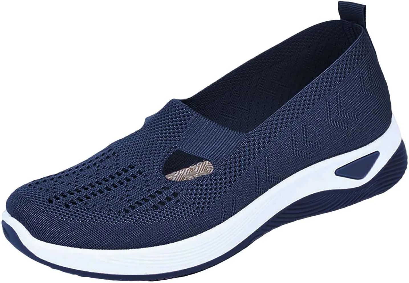 Women's Woven Orthopedic Breathable Soft Shoes Slip On Shoes Women Slip On Women's Casual Shoes Platform Sneakers Brown Tennis Shoe Loafers Casual Slip On