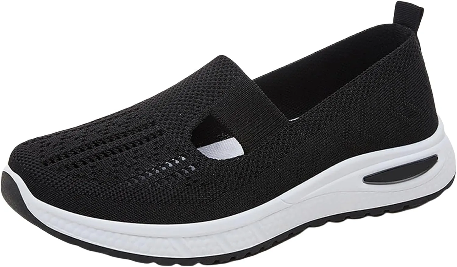 Women's Woven Orthopedic Breathable Soft Shoes Womens Tennis Shoes Slip On Casual Shoes for Fall Slip On Sneakers Slip On Tennis Shoe Loafers Casual Slip On