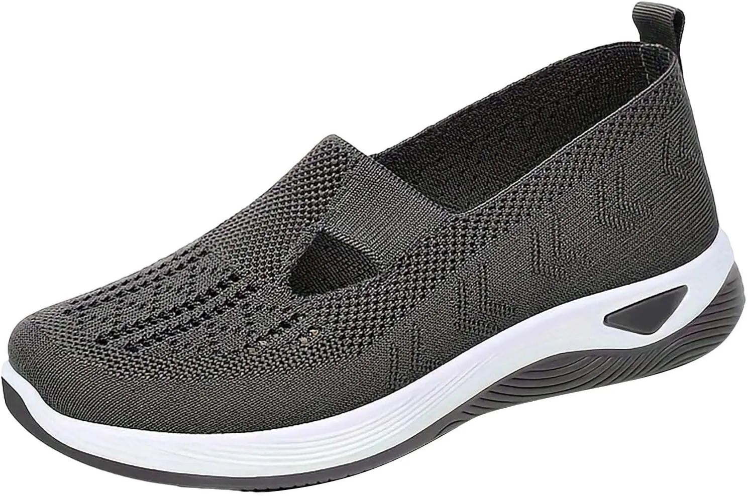 Women's Woven Orthopedic Breathable Soft Shoes Womens Tennis Shoes Slip On Casual Shoes for Fall Slip On Sneakers Slip On Tennis Shoe Loafers Casual Slip On